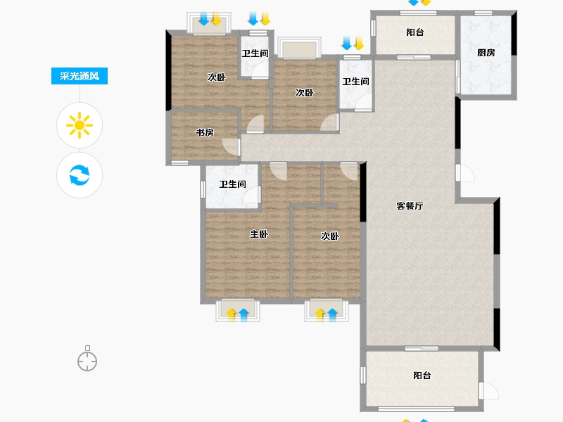 广东省-揭阳市-帝景城-189.00-户型库-采光通风