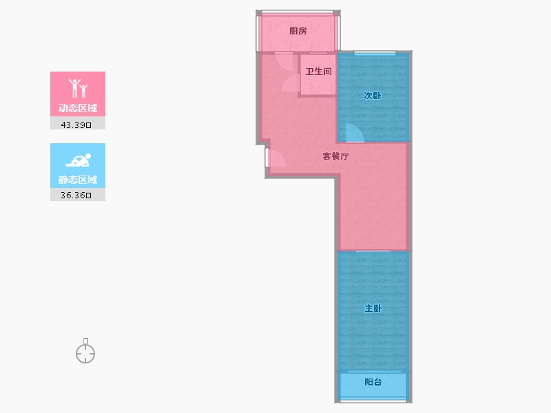 天津-天津市-金兆园-72.46-户型库-动静分区