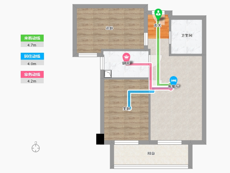 福建省-漳州市-信和御龙天下三期-56.72-户型库-动静线