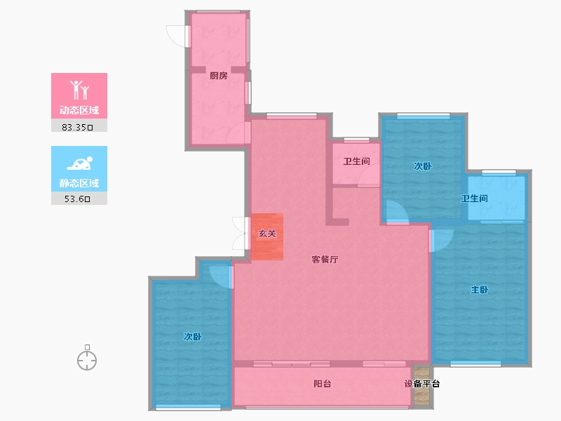 浙江省-温州市-海悦城钰园-126.00-户型库-动静分区