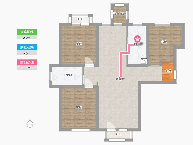 河北省-石家庄市-奥园城央云庭-81.80-户型库-动静线