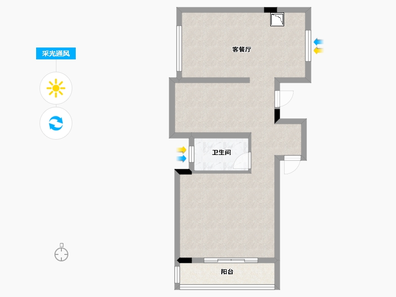 广西壮族自治区-桂林市-桂林山水里-62.43-户型库-采光通风