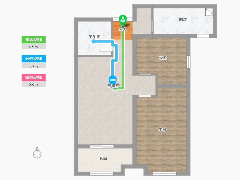 河北省-石家庄市-翰林国际-70.40-户型库-动静线