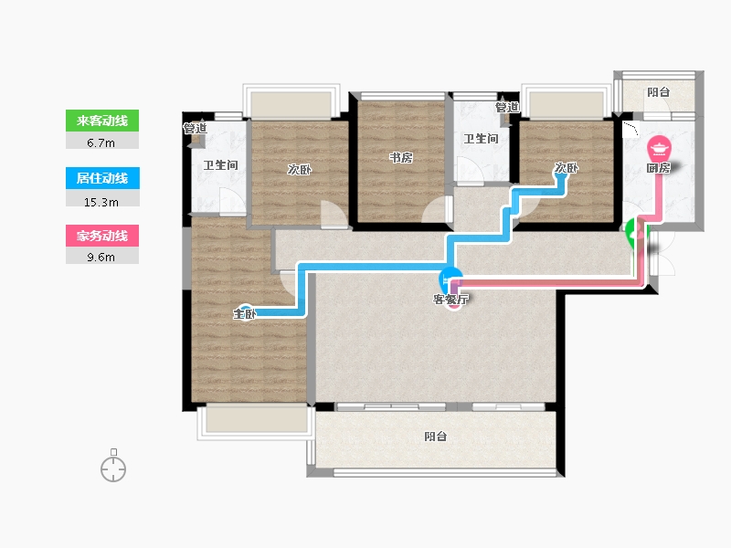 广东省-广州市-电建地产・�吃没�府-114.44-户型库-动静线