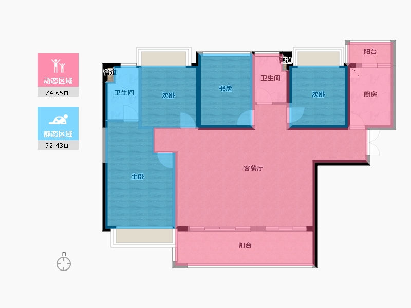 广东省-广州市-电建地产・�吃没�府-114.44-户型库-动静分区