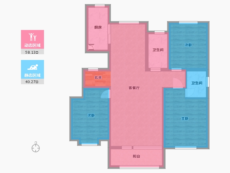 河北省-石家庄市-万德华府-86.66-户型库-动静分区