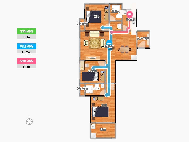 福建省-漳州市-永鸿厦门湾南岸-81.34-户型库-动静线