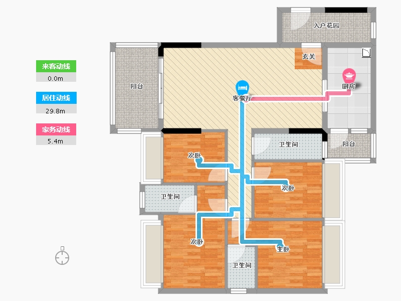 广东省-肇庆市-汇盈花园-108.74-户型库-动静线