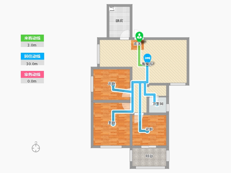 河南省-许昌市-长葛葛韵华府-96.40-户型库-动静线