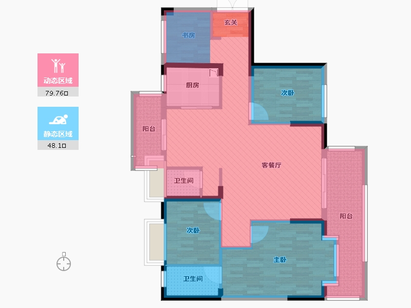 广东省-河源市-东方国际-107.76-户型库-动静分区