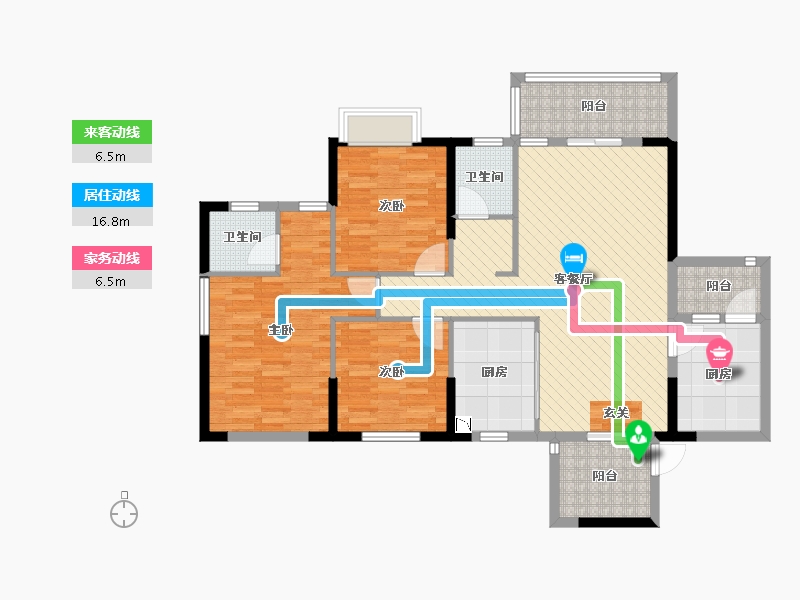 广西壮族自治区-南宁市-广西建机第二生活区-114.11-户型库-动静线