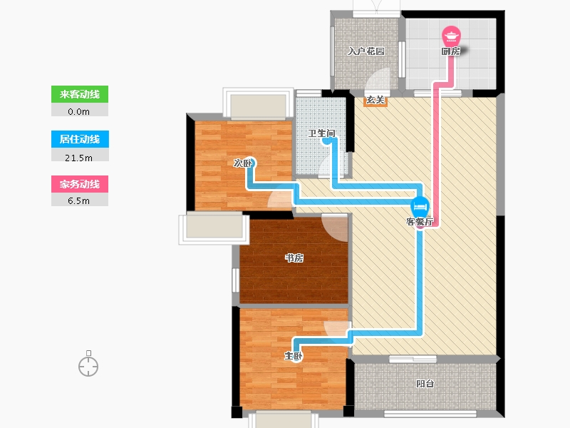 福建省-莆田市-利通塘北壹号-95.00-户型库-动静线