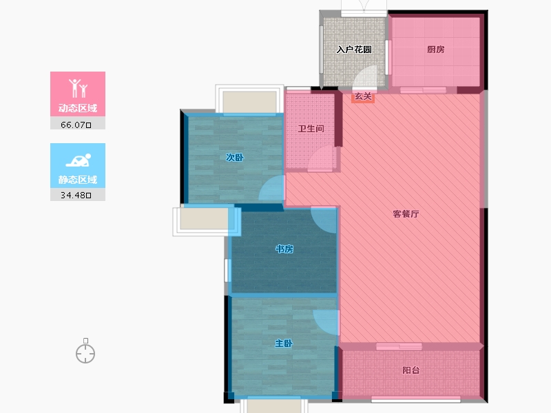 福建省-莆田市-利通塘北壹号-95.00-户型库-动静分区