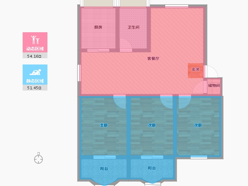 江苏省-南通市-绿地-92.09-户型库-动静分区