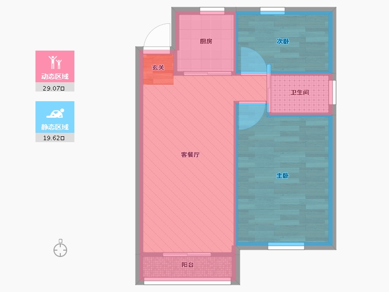 上海-上海市-浦坊大楼-42.94-户型库-动静分区