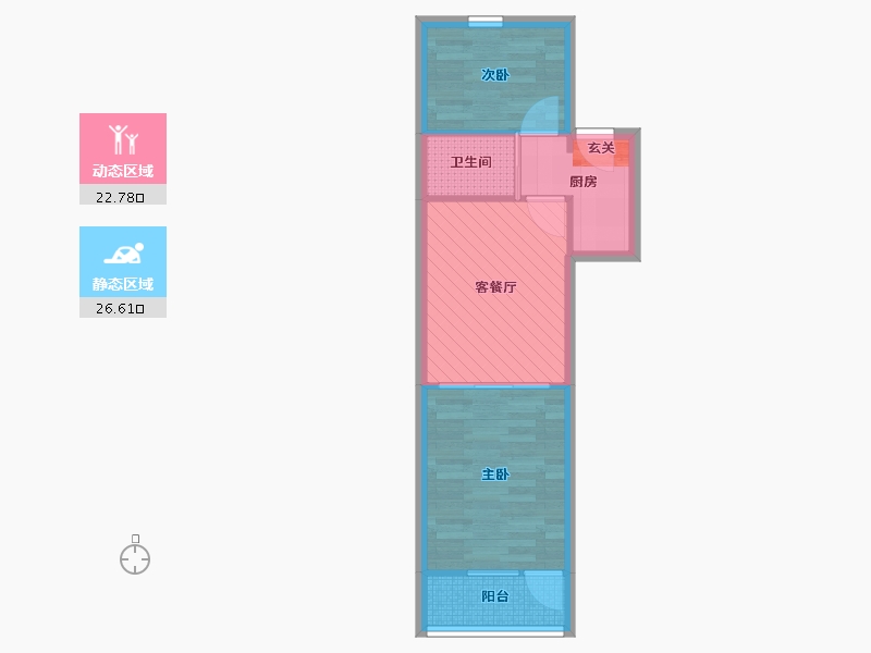 上海-上海市-柳营路1025弄小区-43.22-户型库-动静分区