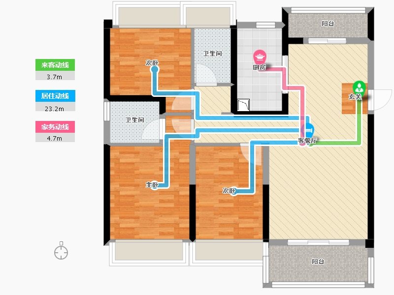 广东省-梅州市-大埔碧桂园-92.13-户型库-动静线