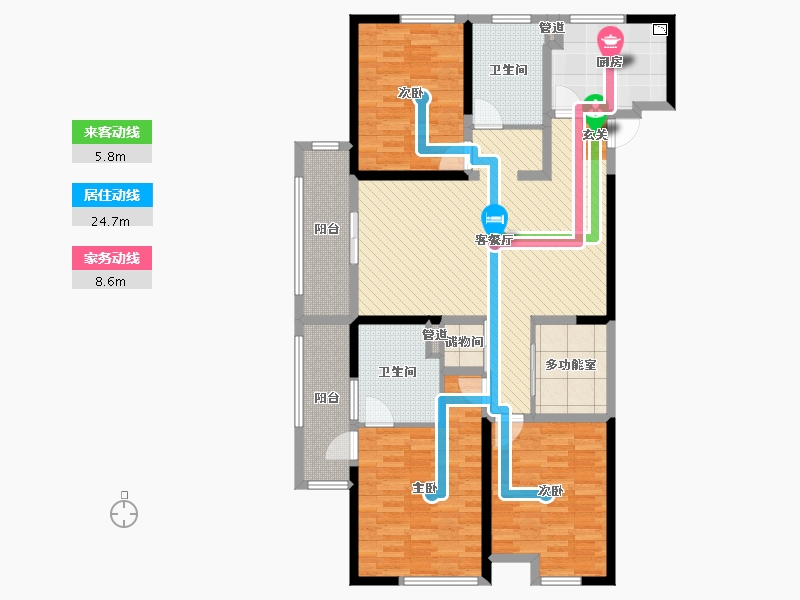 江苏省-宿迁市-泰晤士广场-129.00-户型库-动静线