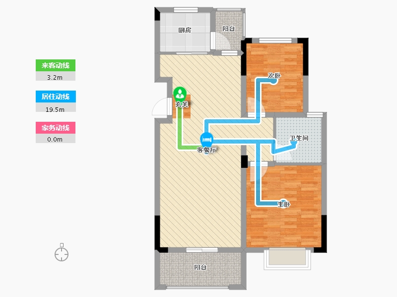 山东省-枣庄市-鑫佳玫瑰园-81.48-户型库-动静线