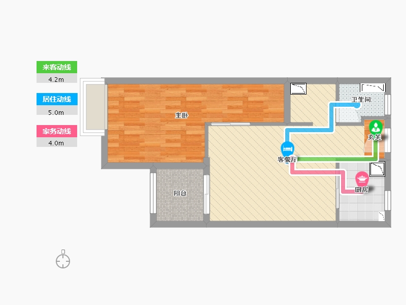 江苏省-苏州市-凯德都会晶彩-52.00-户型库-动静线