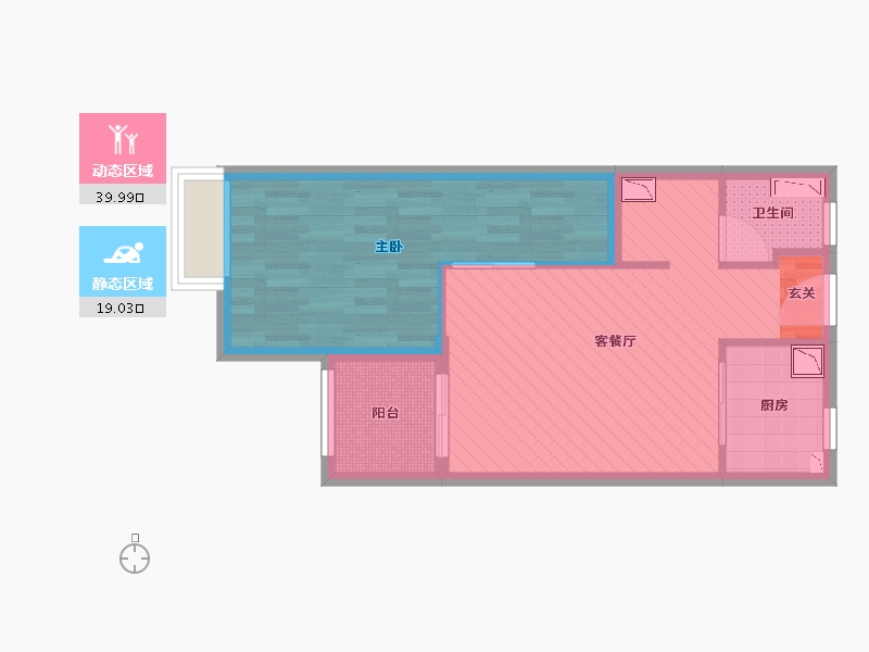 江苏省-苏州市-凯德都会晶彩-52.00-户型库-动静分区