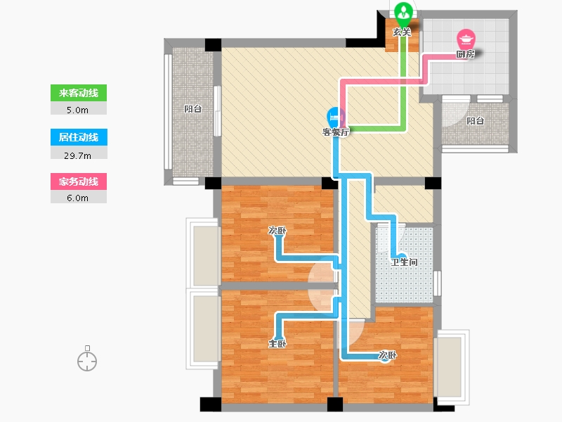 四川省-成都市-北成8号-80.16-户型库-动静线