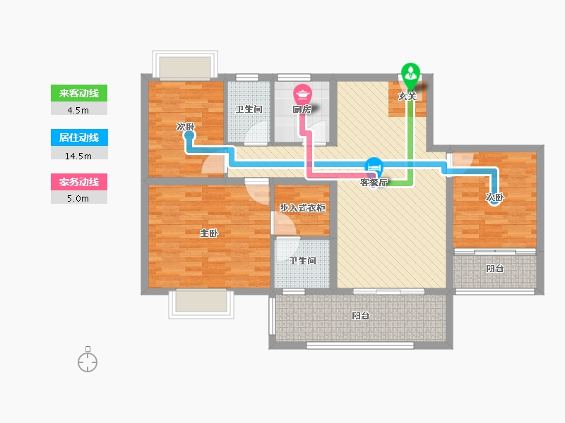 四川省-泸州市-凤凰城-93.78-户型库-动静线