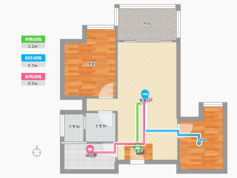 四川省-成都市-御源大湖区-62.43-户型库-动静线