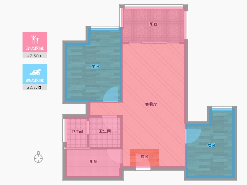 四川省-成都市-御源大湖区-62.43-户型库-动静分区