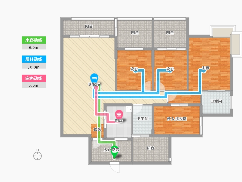 贵州省-贵阳市-小石城-二期-141.94-户型库-动静线