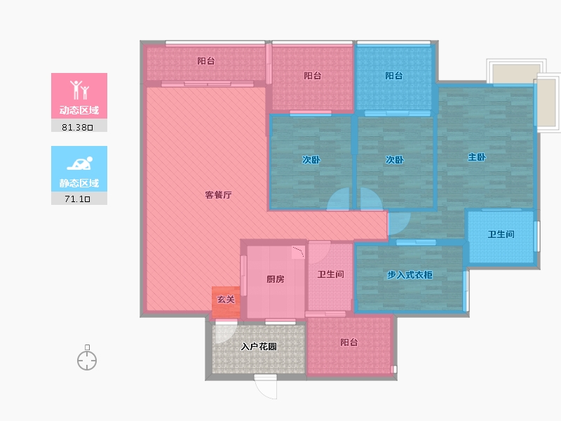 贵州省-贵阳市-小石城-二期-141.94-户型库-动静分区