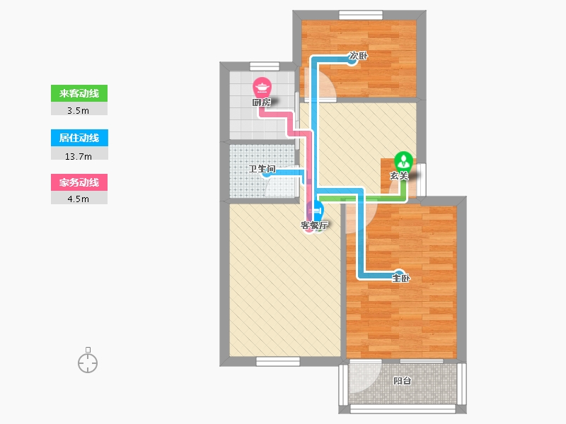 江苏省-苏州市-东港新村-47.90-户型库-动静线