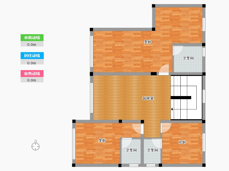 江苏省-苏州市-私人别墅-113.12-户型库-动静线