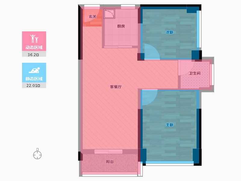 广东省-深圳市-锦荟PARK-50.70-户型库-动静分区