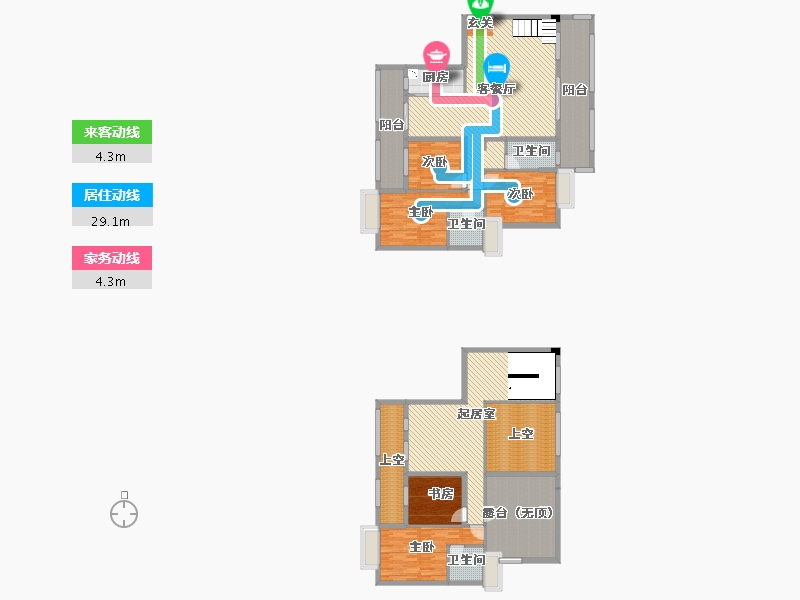 广东省-汕头市-盛荟花园-229.72-户型库-动静线