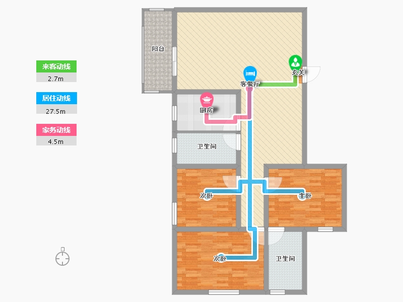 湖北省-十堰市-丹阳大厦-100.96-户型库-动静线