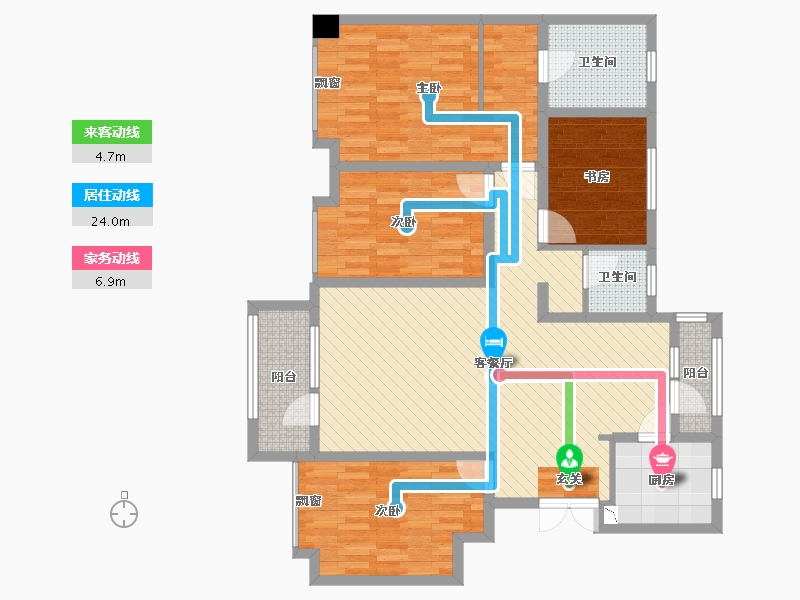 山东省-济南市-中国MALL城市之星-117.10-户型库-动静线