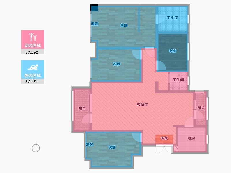 山东省-济南市-中国MALL城市之星-117.10-户型库-动静分区