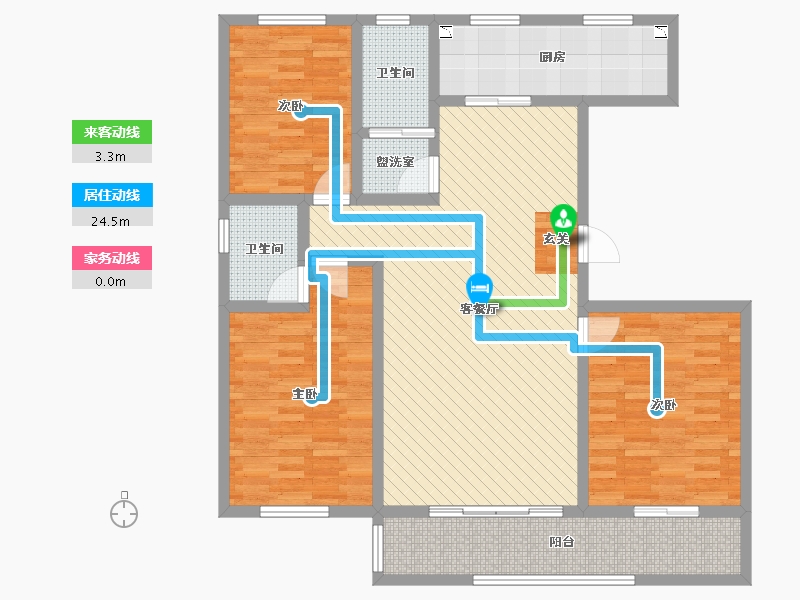 山东省-潍坊市-寿光市现代美城-115.98-户型库-动静线