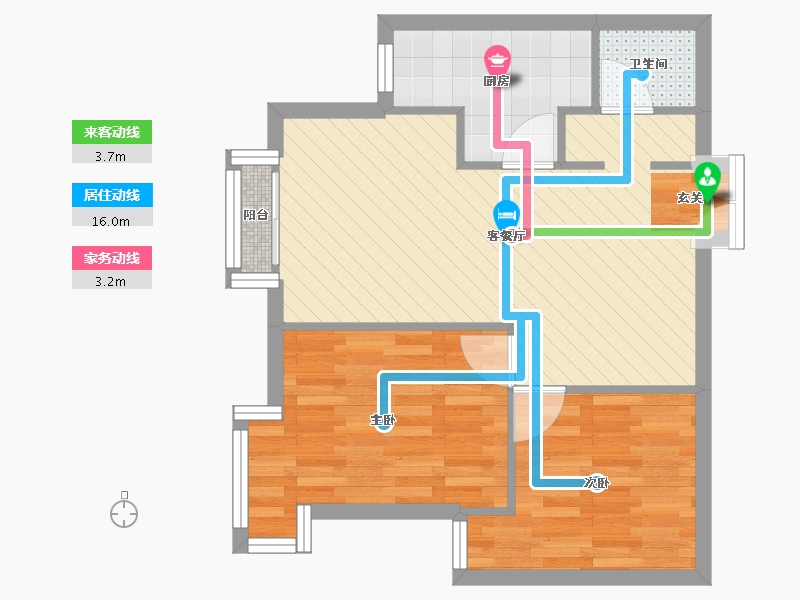 北京-北京市-首经贸中街1号院-55.18-户型库-动静线