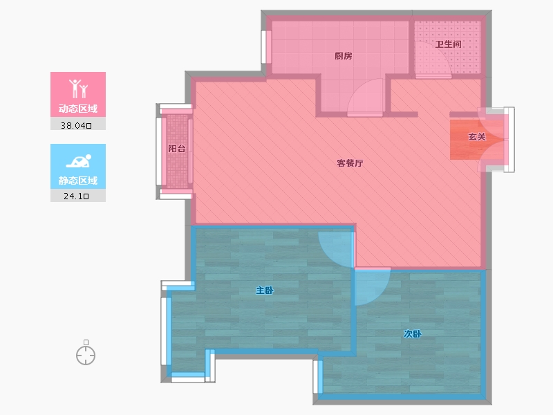 北京-北京市-首经贸中街1号院-55.18-户型库-动静分区