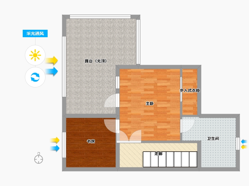 河北省-张家口市-鸿威翡翠城-67.27-户型库-采光通风