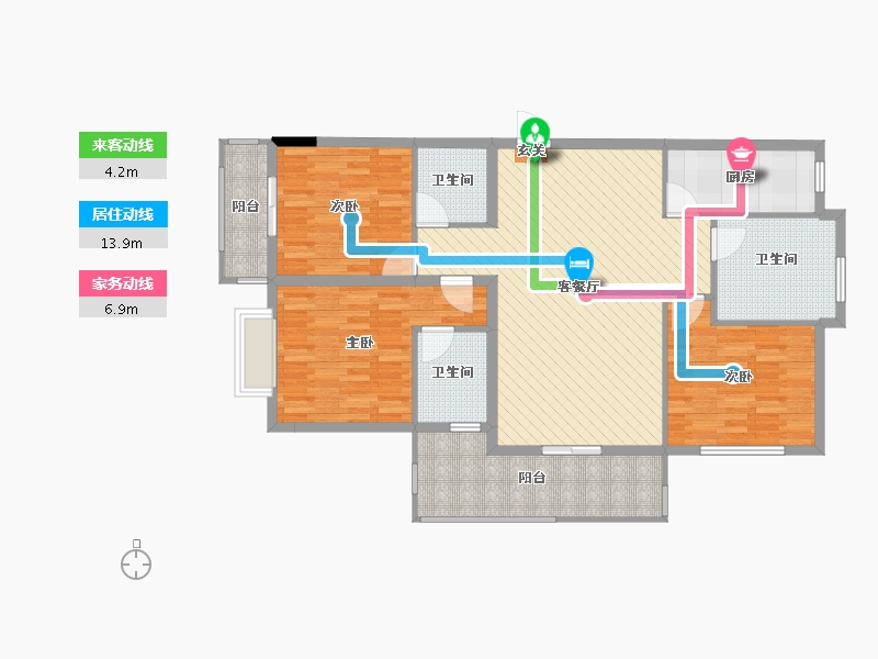 安徽省-黄山市-祥和华府-115.21-户型库-动静线