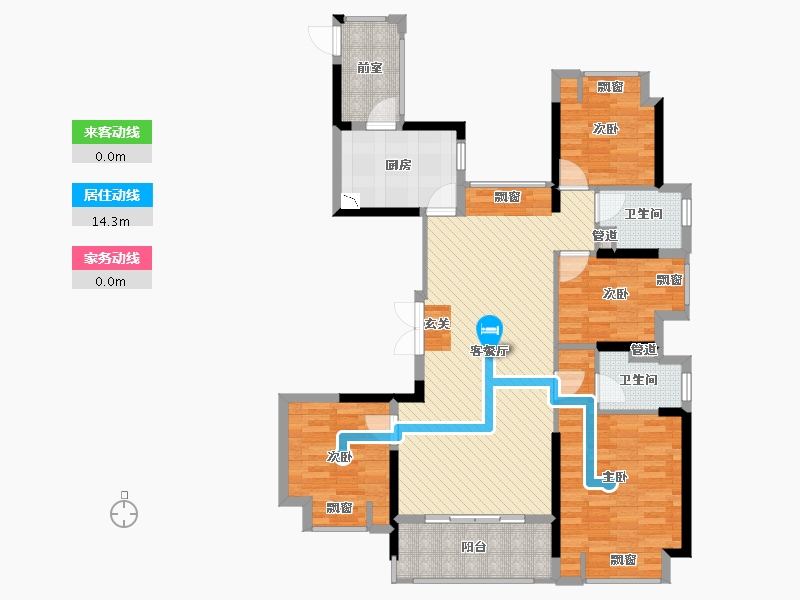 江西省-赣州市-奥园广场-111.58-户型库-动静线