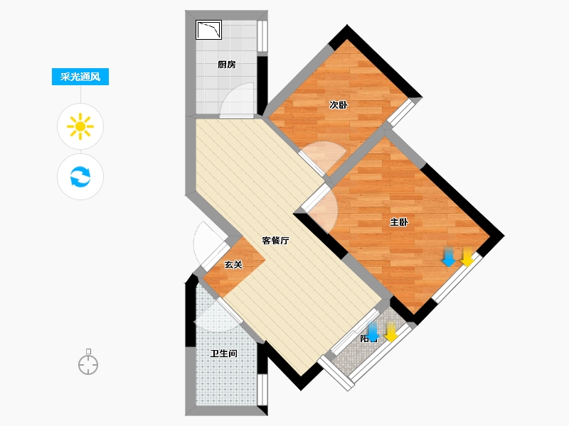 广西壮族自治区-南宁市-中海御湖熙岸-41.23-户型库-采光通风