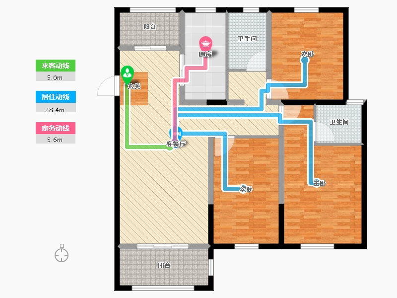 江苏省-连云港市-福港书香壹号-126.00-户型库-动静线