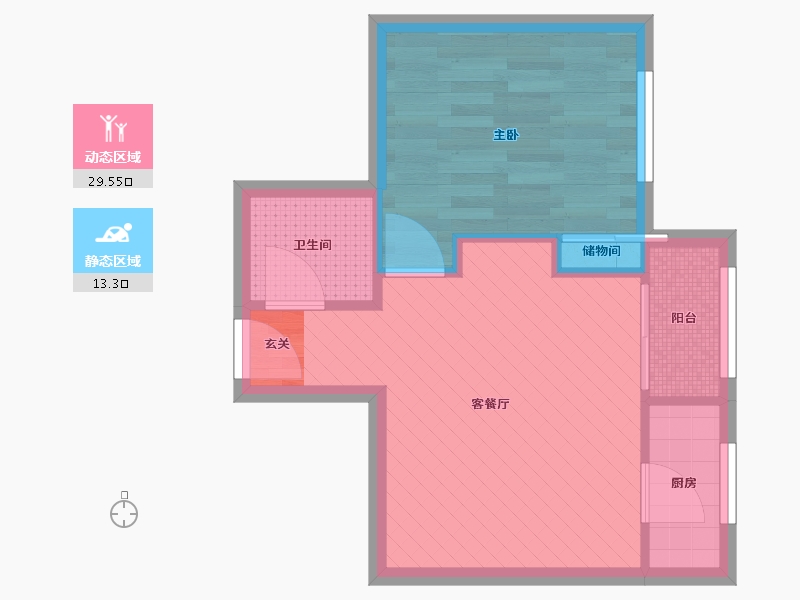 北京-北京市-银河湾-37.52-户型库-动静分区