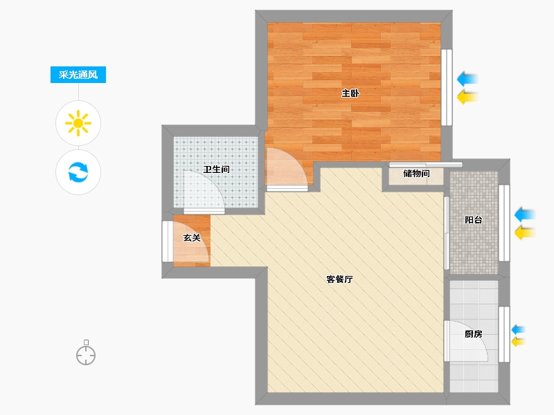 北京-北京市-银河湾-37.52-户型库-采光通风