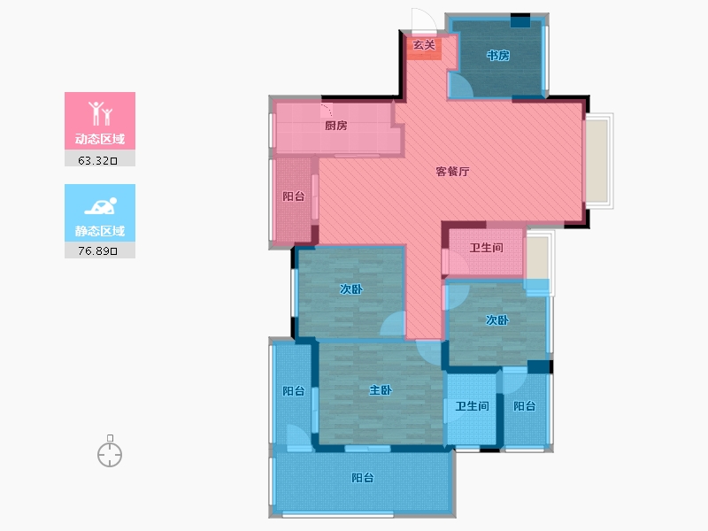 广东省-深圳市-城投・七里香榭-123.05-户型库-动静分区