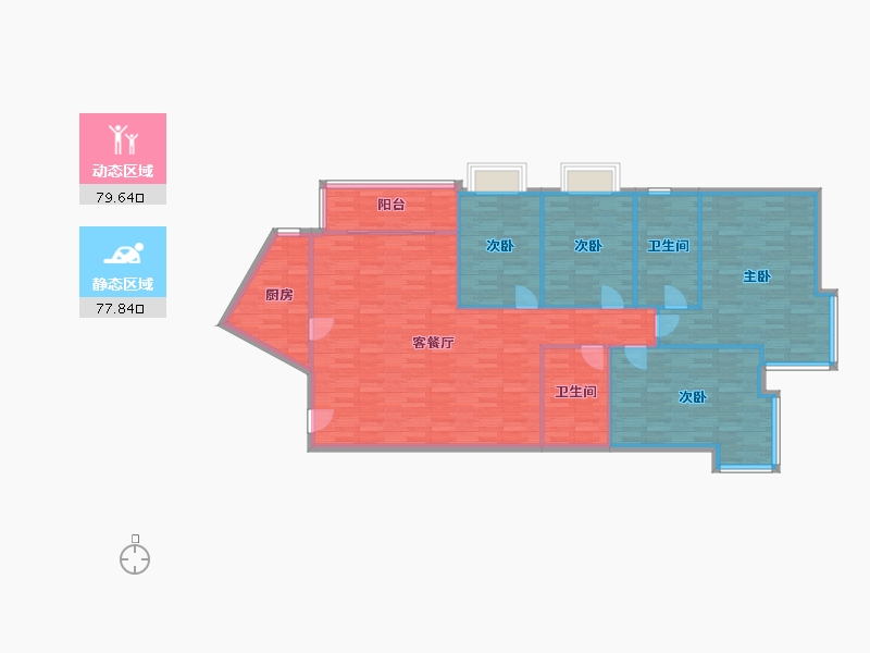 北京-北京市-嘉润花园-145.94-户型库-动静分区